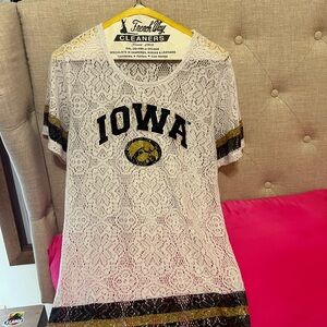 Iowa Lace Women's Top - White and Black